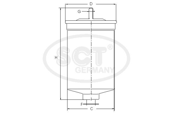 SCT GERMANY kuro filtras ST 6090